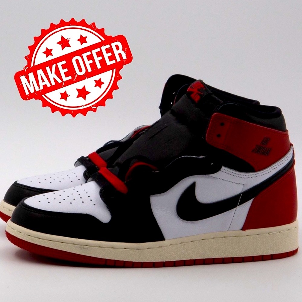 AIR JORDAN 1 High “Black Toe Reimagined” GS Sz 7Y (≈ 8.5W).